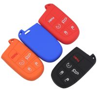 jingyuqin 5 Buttons Remote Car Key Cover Case Silicone Protect Shell For Dodge Journey Dart Durango Charger for Chrysler 300c