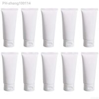 10 pcs White Plastic Soft Tube Empty liquid Cream Storage Bottle Gel Lotion Cosmetic Container Refillable 20ml 30ml 50ml 100ml