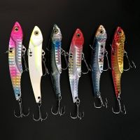 2021 News 8.2cm 25G 3D Eyes Metal Vib Blade Lure Sinking Vibration Baits Artificial Vibe for Bass Pike Perch Fishing Long Shot