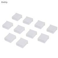 Dolity 10pcs พลาสติก USB ชาย Anti-DUST ปลั๊กฝาปิดป้องกันฝาปิด