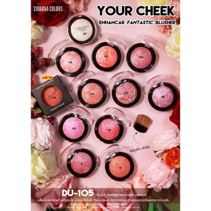 บลัชออนsivanna-colors-fantastic-blusher105