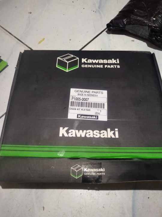 gearset chainkit rantai set kawasaki KLX 150 S original Lazada Indonesia