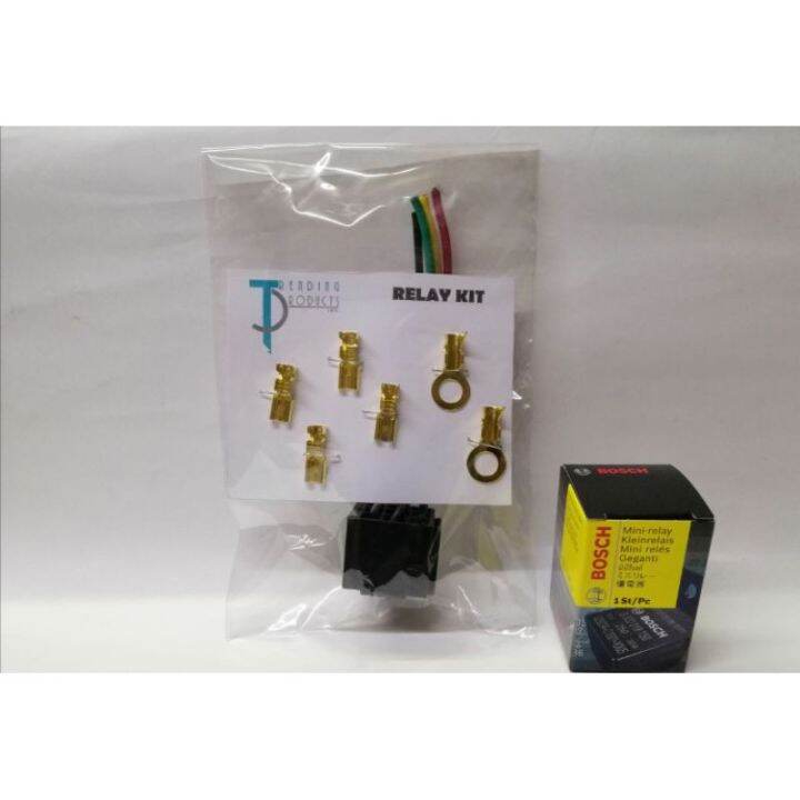 Bosch Relay150 12volts(5pins) with socket and circuit terminals Lazada PH