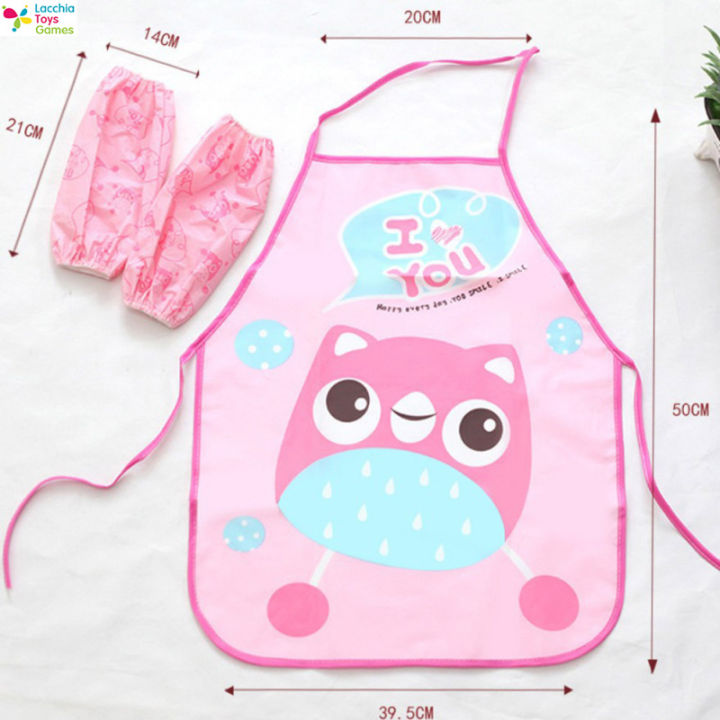 lt-ready-stock-children-kids-apron-oversleeves-set-3-6-kids-kitchen-baking-painting-cooking-bib-apron1-cod