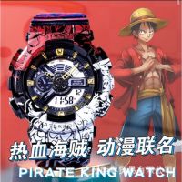 นาฬิกาข้อมืออิเล็กทรอนิกส์ กันน้ํา ลายการ์ตูนอนิเมะ G shock Luffy สําหรับเด็กผู้ชาย และเด็กผู้หญิง