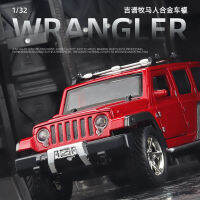 1:32 Jeep Off-Road รถอัลลอยด์รุ่นแสงโลหะผสมเอฟเฟกต์เสียงดึงกลับ3การออกแบบเปิด