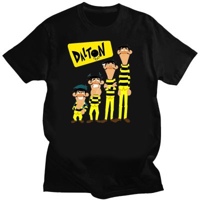 เสื้อยืด Essential การ์ตูน Dalton Brothers Lucky Luke สำหรับผู้ชาย