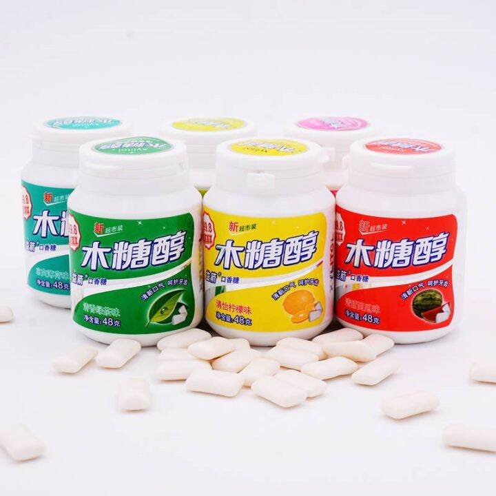 [Three bottles of special offer] fruit flavor xylitol chewing gum kiss