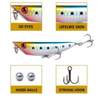 1pcs 8cm 8.5g surface string dog pencil Luya decoys long cast wave climbing plastic hard bait fishing bait fishing lureLures Baits