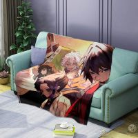 Demon Slayer Plush Blanket Flannel Sofa Quilt Haori Tanjirou Nezuko Bedroom Home Decor Soft Warm Sleep Fleece Blankets