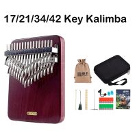 【FCL】✴♗  LINGTING Kalimba 17/21/34/42 Chromatic Thumb Plate Musical Music Instrument