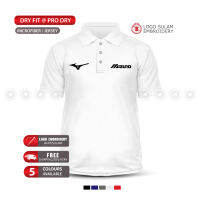 ไมโครไฟเบอร์ Polo เสื้อยืด Sulam Mizuno Golf กีฬาออกแบบโมเดิร์นนักกอล์ฟแห้งเสื้อยืดพอดีตัว Baju เย็บปักถักร้อยแฟชั่น Jahit