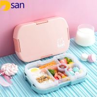 Dsan Ins Hot Sale Lunch Box Microwave Multiple Grids Food Storage Leakproof Kids Bento Box 920ml Container Double Layer Lunch Box