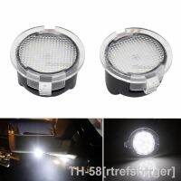 ✟❆ 2Pcs Car LED Under Side Mirror Light Puddle Lamp for Ford F150 Mondeo Mk5 Mustang Edge Explorer Expedition Flex 6000K White