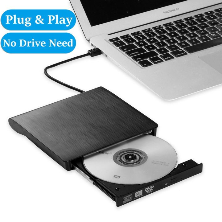 usb-3-0-ultra-slim-external-dvd-rw-burner-cd-rewrite-ออปติคัลไดรฟ์แบบพกพาสีดำและสีขาว