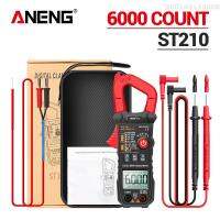 ANENG แคลมป์มิเตอร์มัลติมิเตอร์ดิจิทัลแบบมืออาชีพ ST210 DC/AC 600A เครื่องทดสอบกระแสไฟฟ้านับมิเตอร์แอมแปร์จริง6000ชุดสำหรับระบบไฟฟ้า