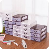 Durable Plastic Drawer Convenience Office Table Desktop Debris Cosmetic Drawer Fashion Transparent Holder Storage Box