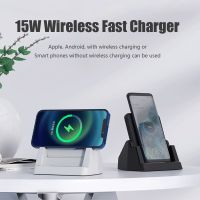 ZZOOI 15W Qi Wireless Charger Stand For iPhone 12 11 Pro X XS Max XR 8 Samsung S20 S10 Note 20 Fast Charging Dock Station Phone Holder