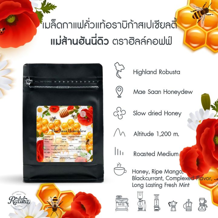 ratika-กาแฟคั่ว-ดอยแม่ส้าน-mae-saan-honeydew