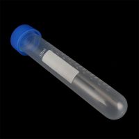 【CW】✽✷  Plastic 10ml Screw Cap Round Bottom Centrifuge Test Tube Laboratory Sample Analysis Vial Reagent Bottle 10 Pcs