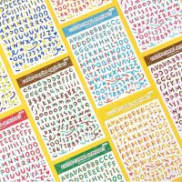 Color Combo Alphabet &amp; Number Sticker สติ๊กเกอร์