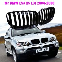 Front Gloss black kidney sport grilles Hood grill for BMW E53 X5 LCI 2004 2005 2006 Car Styling