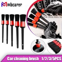 1/3/5pcs Car Exterior Interior Detail Brush Boar Hair Bristles Brush for Car Cleaning Auto Detail Tools Dashboard Cleaning Brush