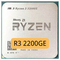 Ryzen 3 2200GE R3 2200GE 3.2 GHz Quad-Core Quad-ด้ายเดสก์ท็อป CPU Processor YD2200C6M4MFB ซ็อกเก็ต AM4