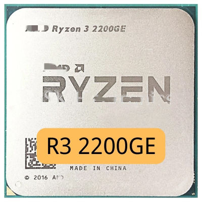 Ryzen 3 2200GE R3 2200GE 3.2 GHz Quad-Core Quad-ด้ายเดสก์ท็อป CPU Processor YD2200C6M4MFB ซ็อกเก็ต AM4