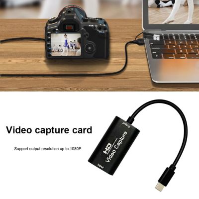 4K 1080P Video Capture Card Type-C USB 2.0 Video Grabber Recording Adapter DC 5V 0.4A Video Game Grabber Record HDMI-compatible Adapters