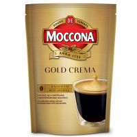 MOCCONA มอคโคน่าโกลด์เครมมาสมูทกาแฟสำเร็จรูปผสมกาแฟคั่วบดละเอียดถุงตั้ง 100กรัม