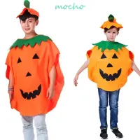 MOCHO Pumpkin Costume Creative Costumes Outfit Party Cloth Accessories Kids Photo Props With Hat and Bag