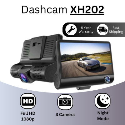 กล้องติดรถยนต์ Ettro Dash Cam XH202 พร้อมการบันทึก 1080p HD Dual-Channel
