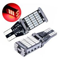 【แฟชั่นอัตโนมัติ】หลอดไฟ Led T15 2ชิ้น45SMD หลอดไฟอเนกประสงค์6000K 4014 W16W 6W DC12V ปราศจากความผิดพลาด