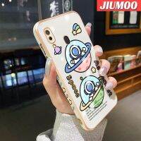 JIUMOO เคส M10s A20 A30ปลอกสำหรับ Samsung บางลายการ์ตูนเคสโทรศัพท์หรูหราบางอวกาศนักบินอวกาศด้านข้างเคสซิลิโคนนิ่มดั้งเดิมคลุมทั้งหมดเคสป้องกันทนแรงกระแทกกล้อง