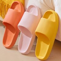 Summer Slippers Platform Shoes for Women EVA Beach Sandals Women Slides Soft-soled Indoor Men Mute Non-slip Household Flip Flops House Slippers