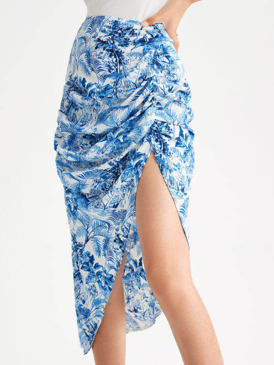 Cider Landscape Painting Ruched Skirt Lazada PH