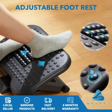 Cozy Ergo Adjustable Foot Rest Ergonomic Under Desk Footrest with 2 Adjustable Height - Foam Foot Rest Under Desk for Leg Support and Knee Pain Relief