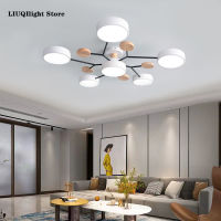 Modern log bedroom dining room living room LED chandelier home decoration ceiling lamp indoor lighting factory direct sales