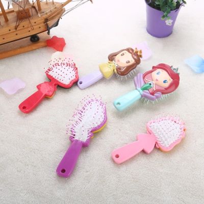 Cartoon Air Cushion Comb Frozen Princess Kids Anti-static 3d Three-dimensional Comb Comfortable Air Cushion Comb Gift New