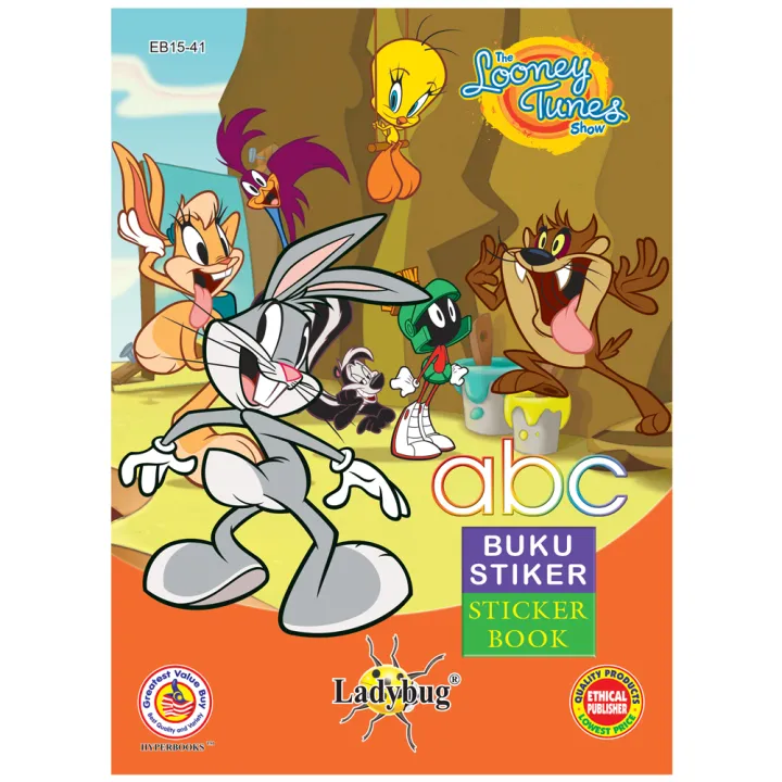 The Looney Tunes Show Abc Sticker Book EB15 - 41 | Lazada