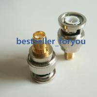 10X BNC Male Plug to SMA Female Plug Jack Center Coaxial RF Adapter Connector Electrical Connectors