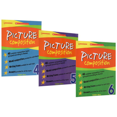 Primary school senior grade 4-6 English original academic picture composition primary school students picture reading and writing exercise book with answers