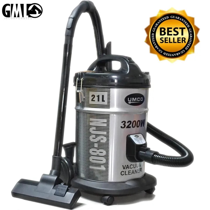 Heavy Duty Vacuum Cleaner Wet & Dry Use, with large Capacity Drum 21L