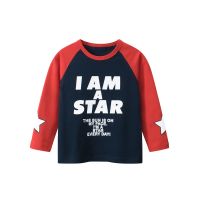 [COD] 27kids brand childrens autumn new long-sleeved T-shirt baby clothes mens bottoming a generation