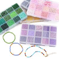 15 Grid Jewelry Accessories Set Box Rice Bead Tube Glass Bead Combination For Jewelry Making