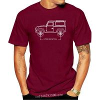 Style Cotton Land Car Rover 90 Utter Perfection Car Blueprint Tshirt Gift Idea T Tee