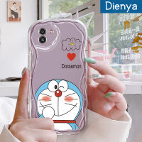 Dienya เคสปลอกสำหรับ Samsung A03 M02 A02เคสมือถือ A03s F02s ลายการ์ตูนโดราเอมอนน่ารักขอบคลื่นเนื้อครีมกันกระแทกแบบใสนิ่มเคสโปร่งใสลายกล้องถ่ายรูปสร้างสรรค์เรียบง่ายปลอกป้องกันอ่อนโยน