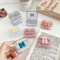 Visible Clear Contact Lens Case Glasses Case Bow Contact Lens Case Transparent Contact Lens Case Contact Lens Cases