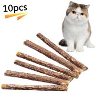 10PCS Cat Catnip Sticks Ntural Matatabi Chew Sticks Teeth Grinding Snacks Toys for Kitten Kitty Dental Health Toys